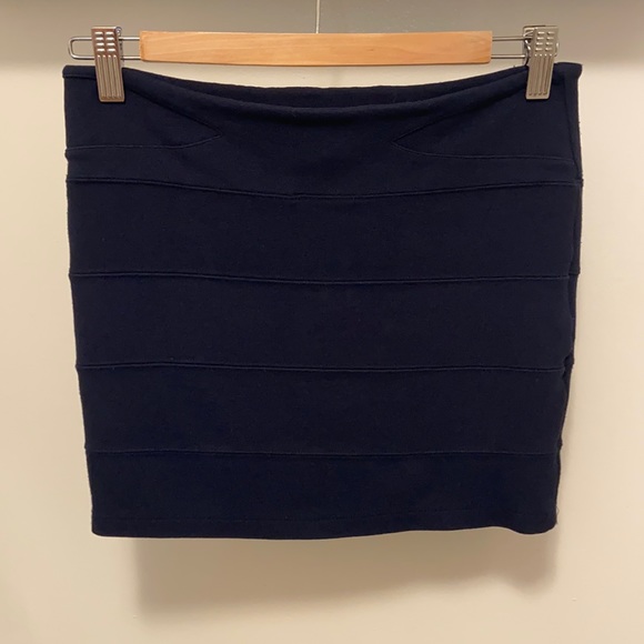 Navy bandage mini skirt - Picture 1 of 4
